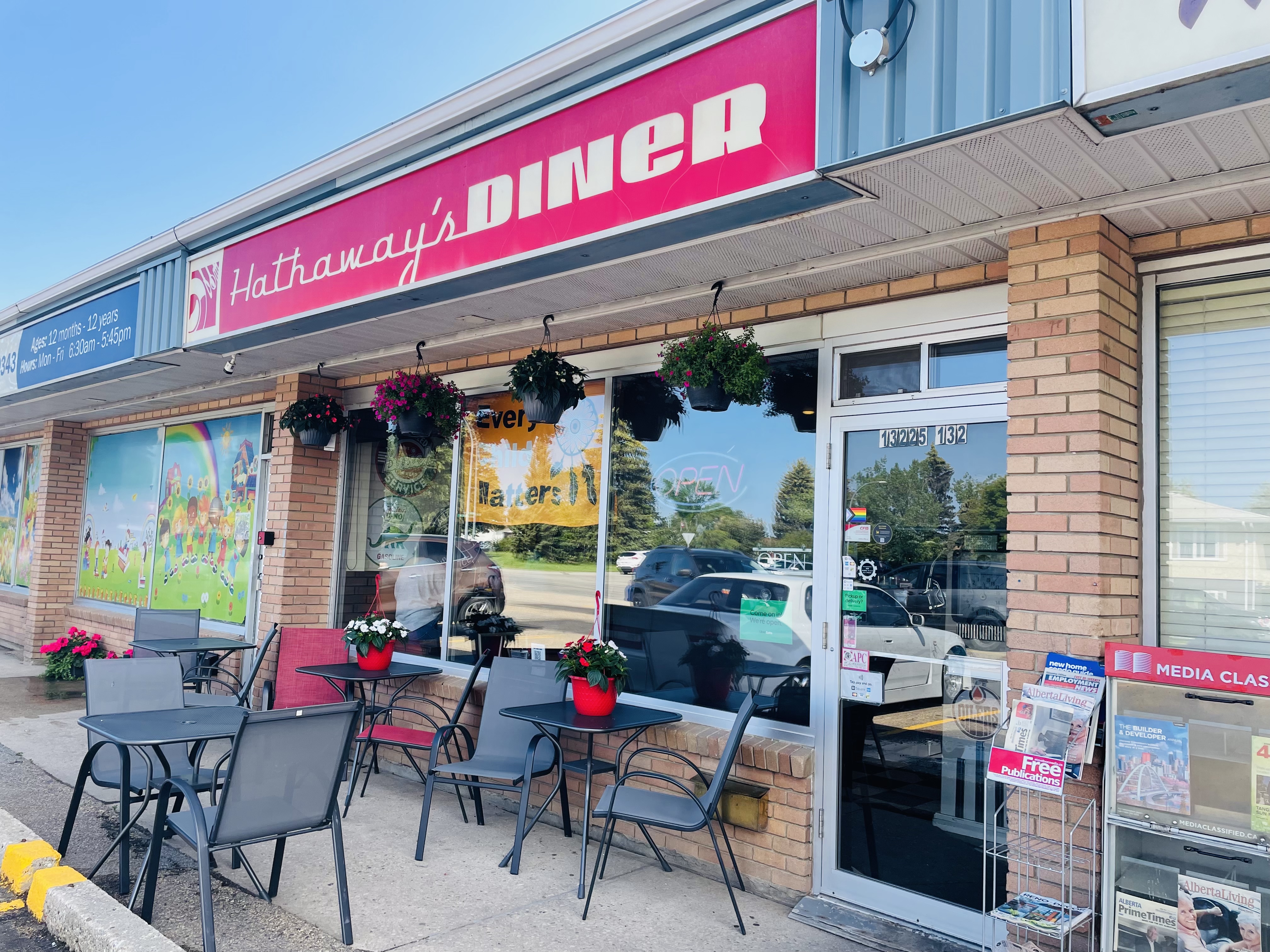 Hathaway's Diner storefront — North Edmonton